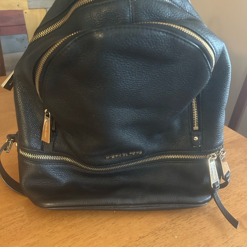 Michael Kors Backpack Black Leather